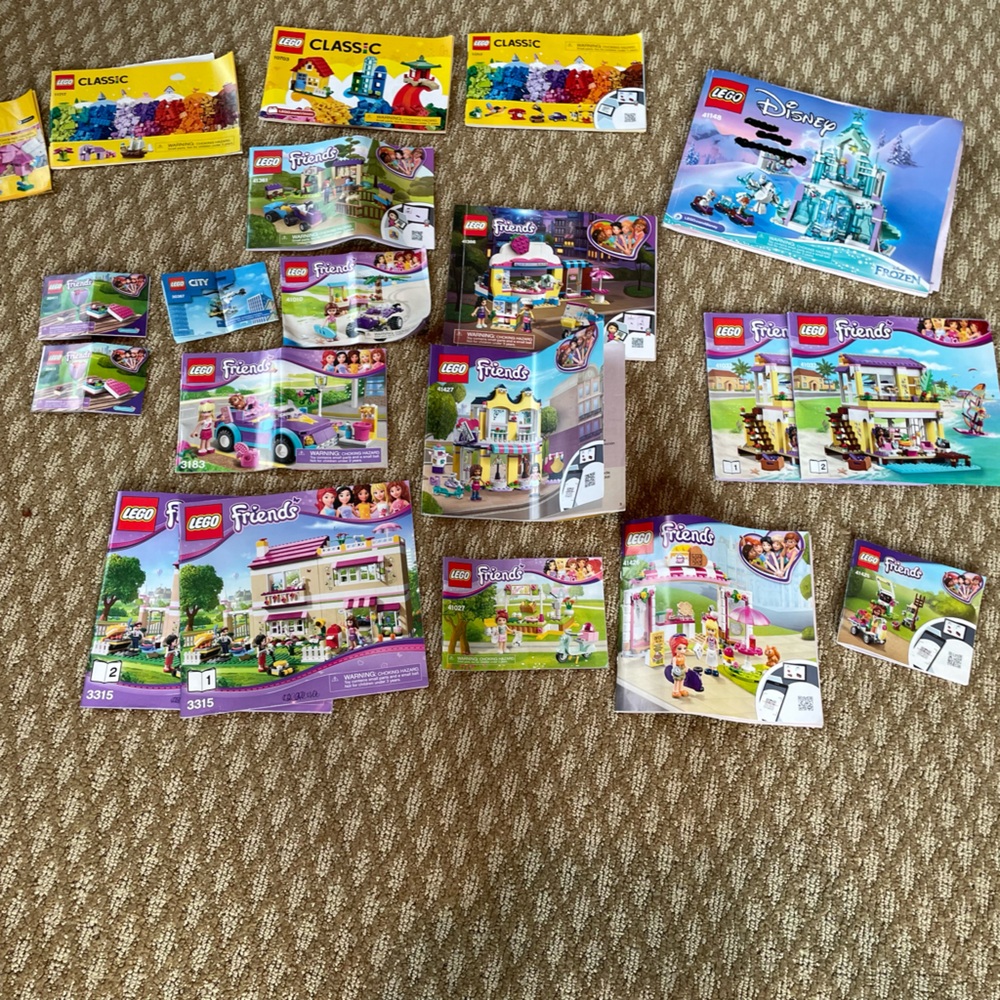 LEGO Friends and Disney Sets - Purple, Blue, Yellow